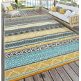 thumbnail image 7 of Tzou Waterproof Rugs 10x14ft Reversible Outdoor Rug for Patio, RV and Camping - Lightweight Non-Slip All-Weather Carpet - Indoor/Outdoor Mat, 7 of 7