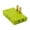 Green, variant on 3 Way Outlet Extender Portable Flat Pin Plug Adapter for Household Wall