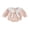 Pink, variant on RUINIXCW Baby Girls Fall Romper Vertical Stripe Doll Collar Long Sleeve Bodysuits