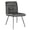 GREY, variant on Monarch Dining Chair 2Pcs / 32"H / White LeatherLook / Chrome