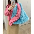 thumbnail image 2 of LHSHID Women's Furry Faux Fur Shoulder Bag Fluffy Plush Hobo Bag Soft Winter Handbag Large Totes Top Handle Purses, 2 of 8