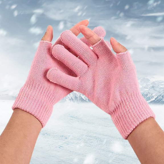 Warm Knit Acrylic Gloves Fall Winter Unisex Sub Finger Outdoor Screen Gloves Batch Women Gloves Mitten Mittens for Women Cold Weather Heated Winter Gloves Mittens Toddler Gloves Mitten Gloves Mittens