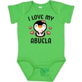 thumbnail image 3 of Inktastic I Love My Abuela with Cute Penguin and Hearts Girls Baby Bodysuit, 3 of 5