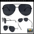 thumbnail image 2 of Womens Luxury Officer Tear Drop Shape Metal Rim Racer Sunglasses [All Black], 2 of 7