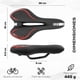 thumbnail image 2 of Asiento para bicicleta de gel antiperistático negro con vivos azules y rojos TL-2039 Gel Teide, 2 of 9