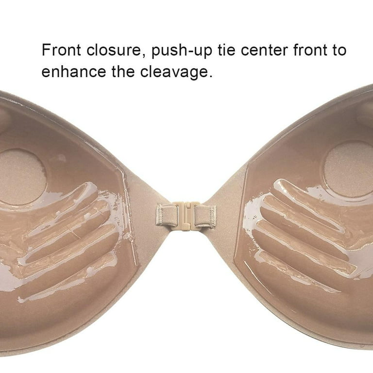 HURRISE Thick Padded Strapless Backless Push Up Silicon Adhesive Invisible  Nude Bra Bralette, Backless Bra, Silicon Adhesive Bra