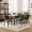 Green, variant on AFO Modern Velvet Dining Chair with Solid Wood Legs, Side Chair for Dining Room, Cafe and Kitchen, Set of 2, Coffee