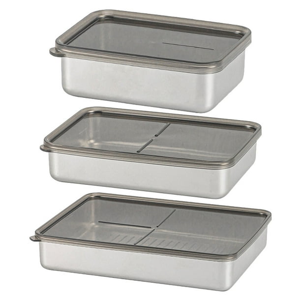 3 recipientes para alimentos para el frigorífico, recipientes para carne, recipientes para alimentos con tapa