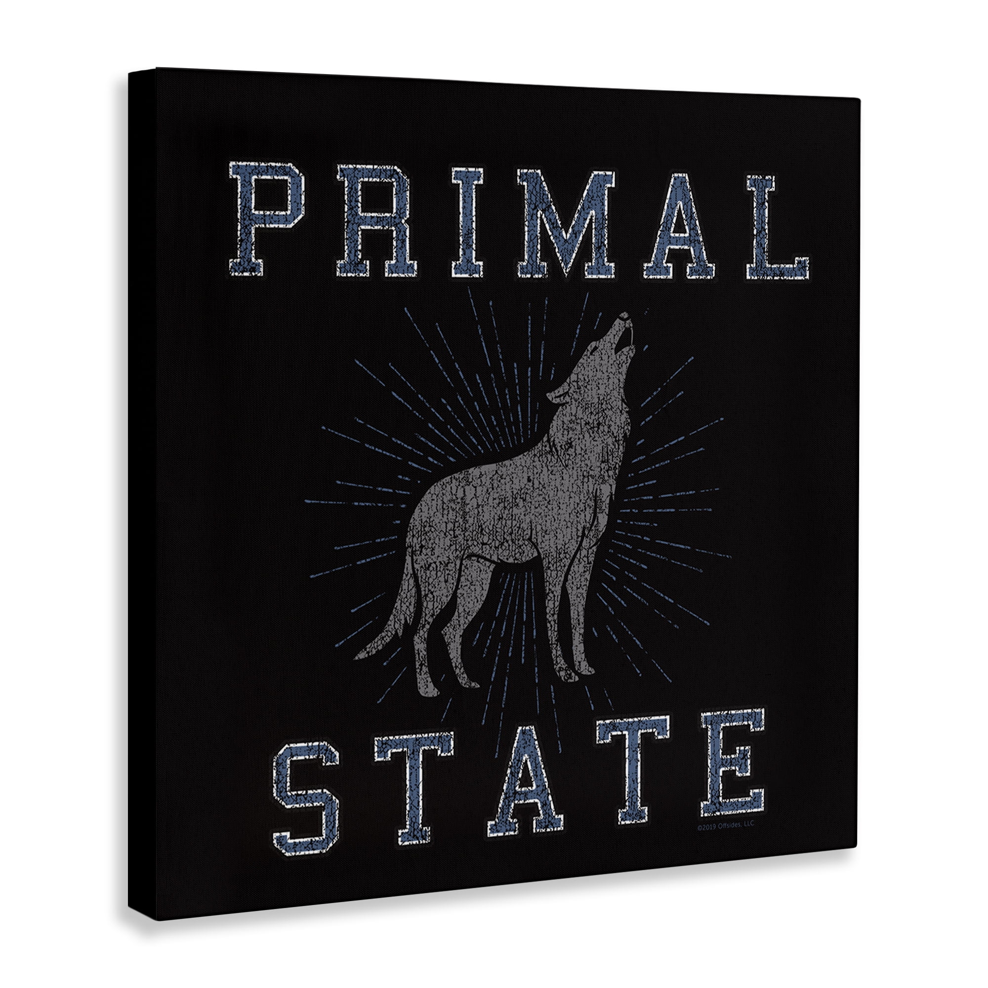 Stupell Industries Primal Wolf State Animals Painting Wrapped Canvas Art Print Wall Art, 36 x 36