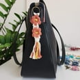 thumbnail image 6 of Macrame Daisy Flower Keychain, Purse/Key Accessory, 6 of 10