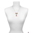 thumbnail image 3 of Delight Jewelry Resin Penguin with Red Scarf Multi-Colored Crystal Mom Charm Necklace, 3 of 5