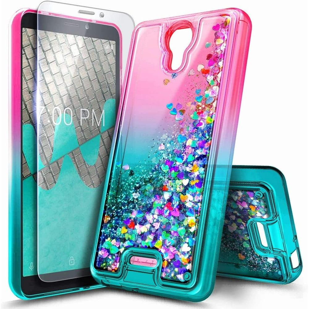 AT&T Calypso Case (U318AA, 2020 Release) with Tempered Glass Screen