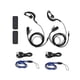 thumbnail image 2 of 2Pcs Mini Walkie Talkie 400-470MHz 2-Way Radio 3W Transceiver Earpiece Headset Earmuff USB Powered, 2 of 5