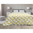 thumbnail image 1 of Abstract Down Alternative Comforter, Geometric Inspired Simple Contemporary Pattern with Circular Shapes, Microfiber Quilt for All Season, 5 Sizes, Pale Blush Multicolor, by Ambesonne, 1 of 3