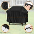 thumbnail image 4 of Grill Cover for Slate 30 inch Griddle, 71inch Outdoor Grill Cover Waterproof for Slate Rust-Resistant Gas Griddle -71" L x 24" W x 40" H, 4 of 6