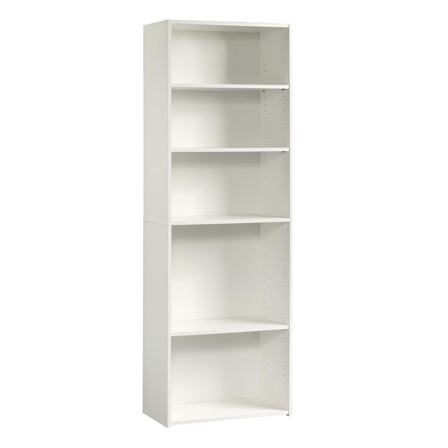 Pemberly Row Bibliothèque à 5 Tablettes en Blanc Doux