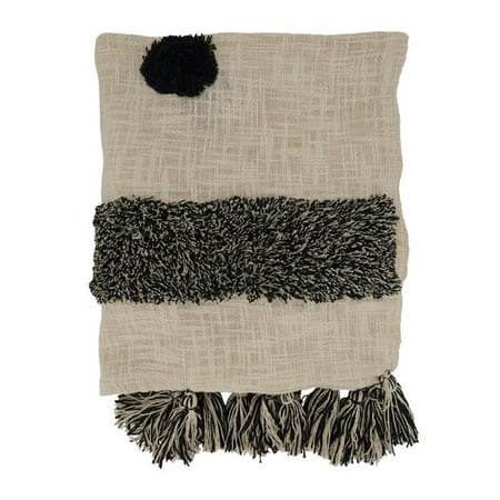 Saro Lifestyle Tufted Dot Throw Blanket