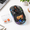 Black, variant on Blue Tri-Mode Wireless Computer Mouse with Swappable Magnetic Figurines
