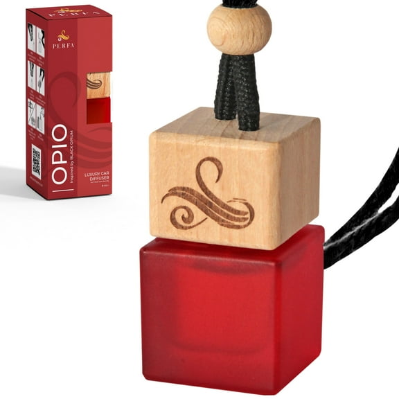 Opio Car Air Freshener | Luxury Car Air Fresheners Long Lasting with Odor Eliminator Technology | Gift-Ready Car Fresheners for Women | Original Car Scent by Perfa