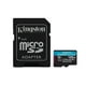 thumbnail image 1 of Tarjeta de Memoria MicroSD Kingston 128GB Canvas Go Plus Gen4 con Lectura 200MB/s 4K Clase 10 UHS-I  multicolor, 1 of 6