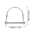 Securefix Direct - 6MM Shaft Locking Pins X10 (60MM Round Retaining Wire Lock Trailer Clips) - Garden Equipment Review