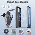 thumbnail image 5 of UUTO Cup Car Wireless Charger Mount, 15W Auto Clamping Car Phone Charging Cup Holder for iPhone 13/13 Pro/12/12 Pro/12 Pro Max Cup Mount Sliver, 5 of 6