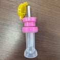 thumbnail image 4 of Tapa con pajita para botella de agua con compartimento de almacenamiento | Tapa antiderrame para boquilla | Tapa portátil para botellas de tamaño estándar, 4 of 5