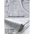 thumbnail image 5 of Buankoxy 6 Pack Women's High Waist Tummy Control Cotton Underwear Solid Color Brief Panties,Size 8, 5 of 5