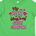 thumbnail image 3 of Inktastic My Heart Belongs to my Great Grandma Boys or Girls Toddler T-Shirt, 3 of 4