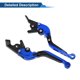 thumbnail image 5 of Palancas de freno y embrague cortas Unique Bargains para APRILIA SHIVER 900 2017-2020, palanca de freno ajustable en 6 posiciones, aleación de aluminio T6 6061, azul, 1 juego, 5 of 7