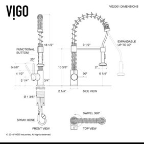 Vigo Camden 36 L X 22 W Farmhouse Kitchen Sink With Sink Grid