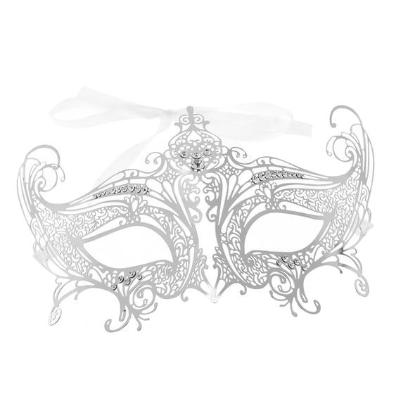 Riwcyla FESTNIGHT Romantic Silver Cut Metal Half with Rhinestones Masquerade Ball Fancy Gift , perfect for daily use, outdoor activities, travel & casual occasions