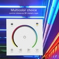 thumbnail image 2 of Wall-Mounted Touch Panel LED Controller Dimmer for RGB Strip Light DC 12V-24V 4A, 2 of 7