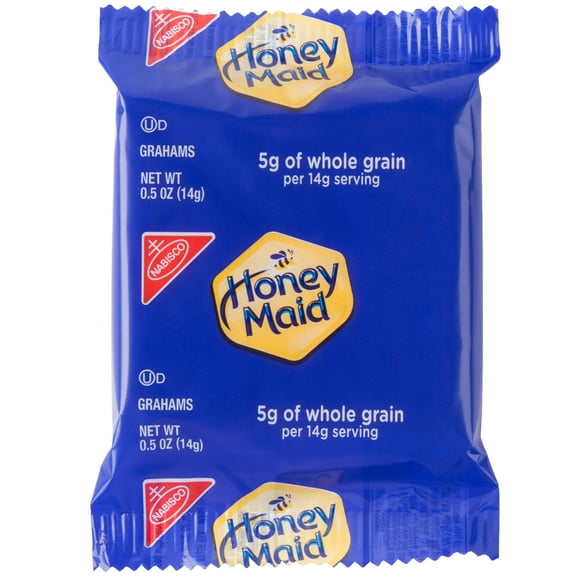 Nabisco Honey Maid 2-Count (.50 oz.) Honey Graham Crackers Snack Pack - 200/Case