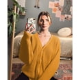 thumbnail image 5 of FUNING  Cardigan Sweaters for Women 100% acrylic fibers Button-Down Long Sleeve Oversized Knit Outerwear, 5 of 7