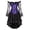 Purple, variant on Steampunk Off Shoulder Lace Corsets with Tutu Skirt 2XL Blue