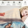 thumbnail image 3 of JEUXUS Soft Warm Throw Blanket for Couch Living Room Art Butterfly Flower High Heel Cozy Fuzzy Throw Blanket for Sofa Bed Blanket, 3 of 6
