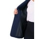 thumbnail image 5 of Blazer sin cuello de mujer plus size Agnes Orinda, con botones, manga larga, estilo casual de negocios, con bolsillos, talla 1X, color azul marino, 5 of 6