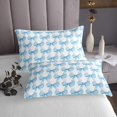 thumbnail image 3 of Erosebridal Blue Bowknot Quilt Sets for Twin Size Bed, Princess Bow Coverlet Set Twin, Cartoon Ribbon Bedding Set, Microfiber Room Decorative, 2 Pieces, 3 of 6