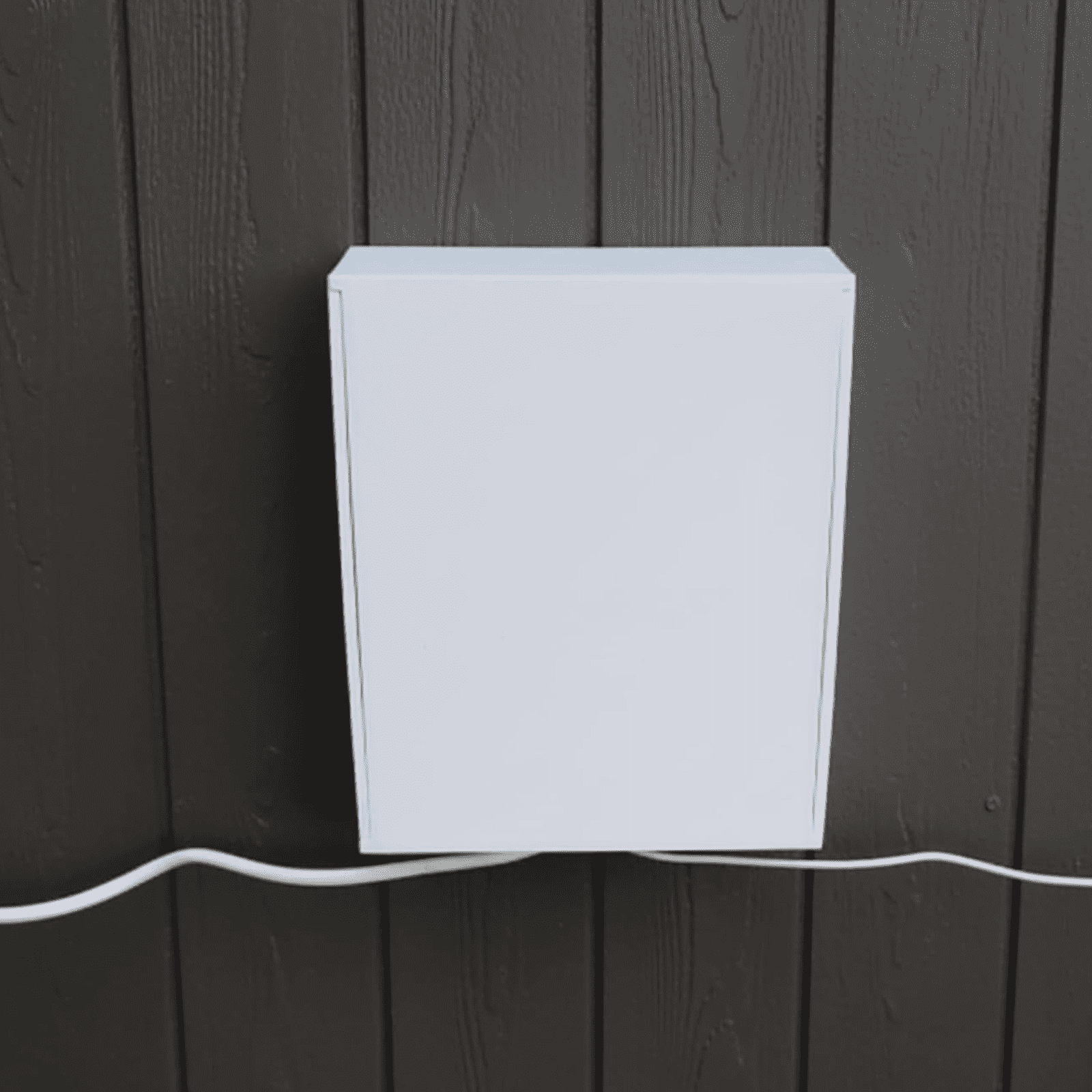 Outdoor Electrical Box Cover for Govee Lights, Cable Management Weather Cover, Power Adapter Storage Box for Outdoor Home Setup, White