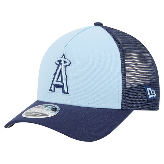 Men's New Era Light Blue/Navy Los Angeles Angels 2-Tone Color Pack 9FORTY M-Crown A-Frame Adjustable Hat