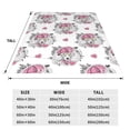 thumbnail image 3 of KLL Cartoon Poodle Dog Pattern Fleece Throw Blanket,Fleece Throw Blankets for Couch & Bed All Season Use-40"x30", 3 of 7