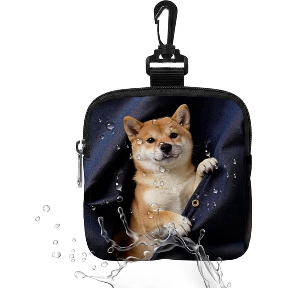 Dog Treat Training Pouch Cute Puppy Pattern Snack Dispenser Dog Treat Bag For Small Medium Large Breed Travel Hiking