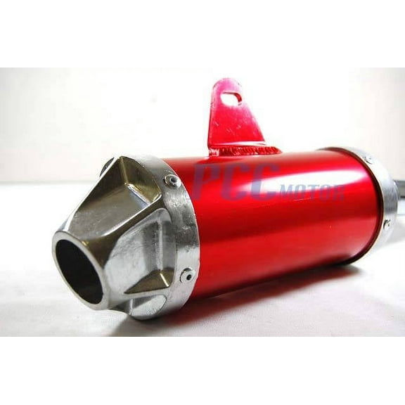 RED EXHAUST PIPE MUFFLER HONDA TWINSPAR FRAME COOLSTER SDG SSR 125CC EX06