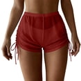 thumbnail image 2 of Mifsaly Mesh High Waist Swim Shorts Women Side Drawstring Beach Swimsuit Cover Up Summer Bikini Bottoms 2026 M, 2 of 4