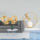 thumbnail image 2 of Tirador de latón con forma de lazo para muebles, ideal para armarios o como decoración del hogar. Incluye estatua de bola de cristal, escultura y figu, 2 of 8