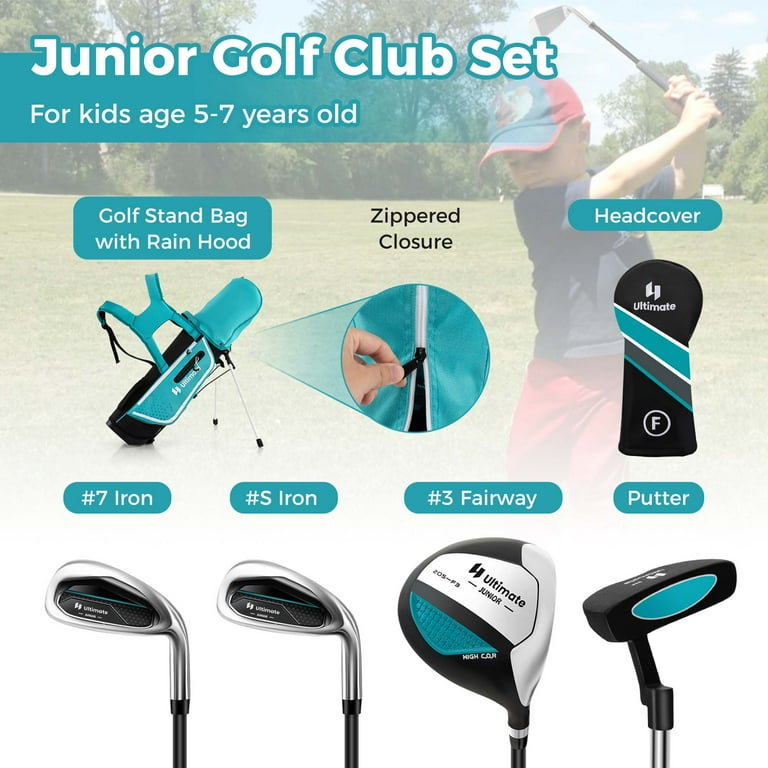 Ultimate Kids Golf Practice Set with Putter and Accessories