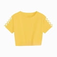 thumbnail image 4 of Baby Girl Clothes 2 Piece Outfits Crop Tops and Shorts Set Soft Cotton Clothing Sets Sports Tracksuit, 4 of 6
