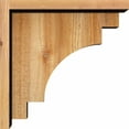 thumbnail image 3 of 6"W x 14"D x 14"H Mediterranean Rough Sawn Corbel w/Backplate, Western Red Cedar, 3 of 9