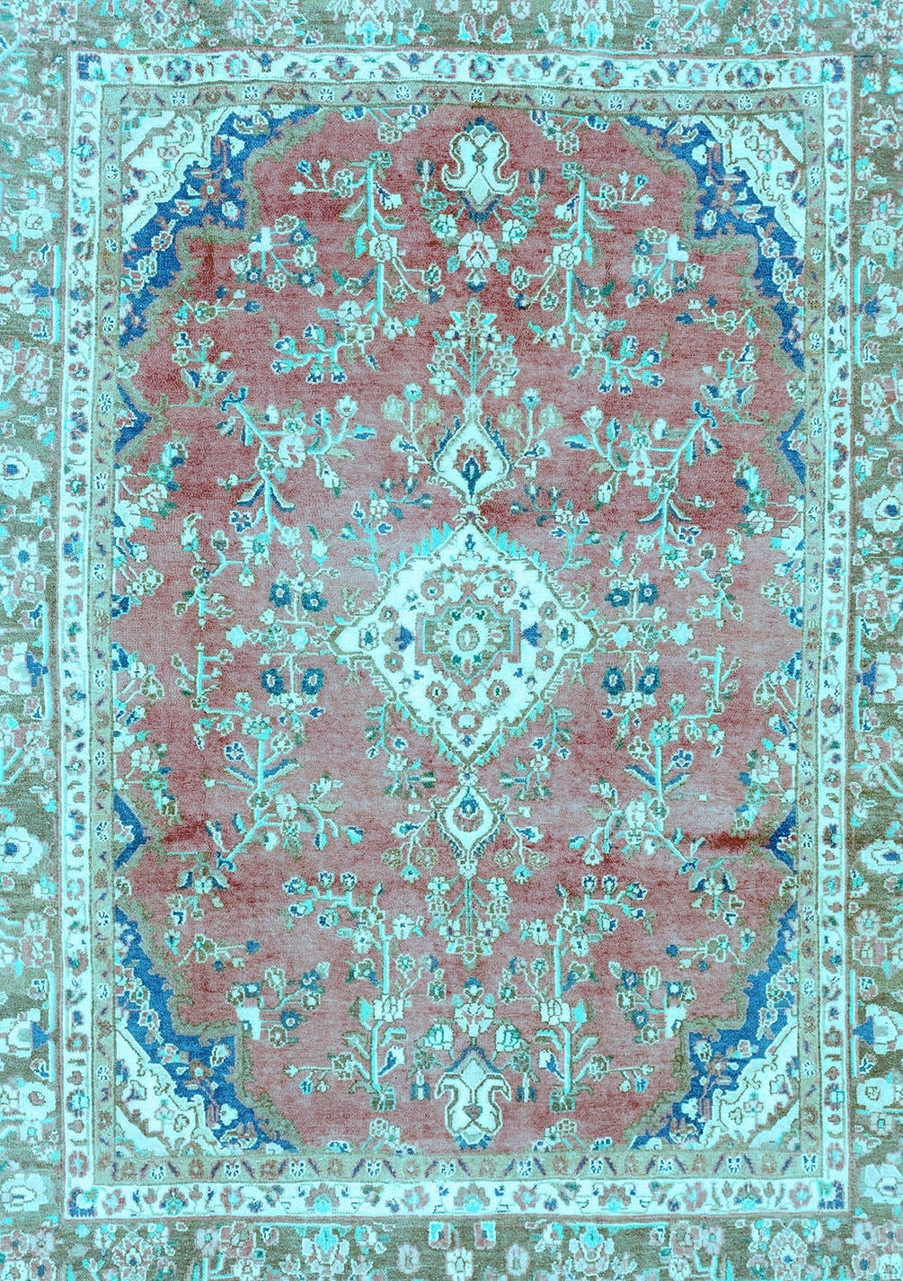 Rectangular Rug Light Blue Ahgly Company Indoor Rectangle Abstract Light Blue Modern Area Rugs, 2 ...